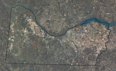 Colbert County AL USGS imagery and topo map