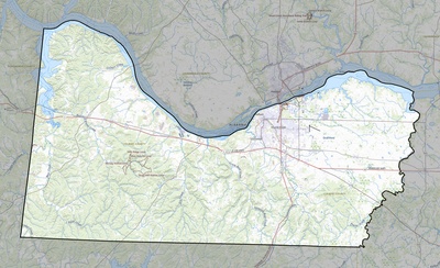Colbert County AL USGS topo map