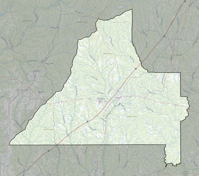 Conecuh County AL USGS topo map