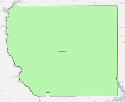 Coosa County AL school district boundaries map
