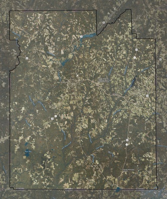 Covington County AL USGS imagery and topo map