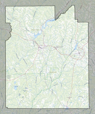 Covington County AL USGS topo map