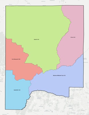 Dale County AL townships and subdivisions map