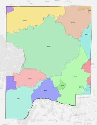 Dale County AL ZIP code boundaries map