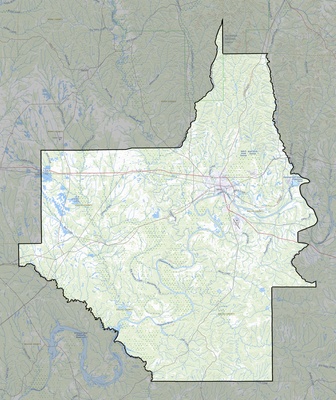 Dallas County AL USGS topo map