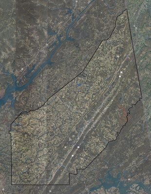 DeKalb County AL USGS imagery and topo map