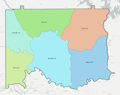 Elmore County AL townships and subdivisions map