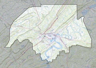 Etowah County AL USGS topo map