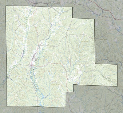 Fayette County AL USGS topo map