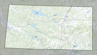 Franklin County AL USGS topo map