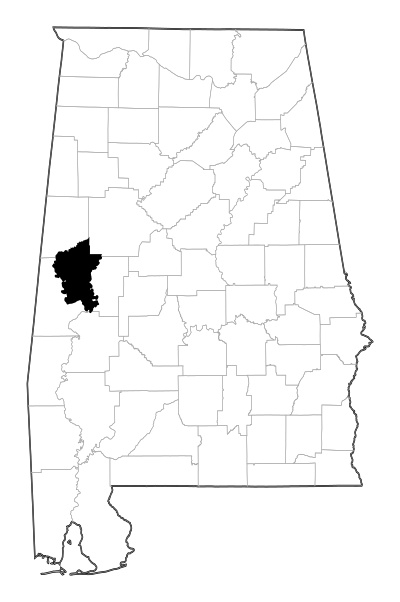 Greene County in Alabama