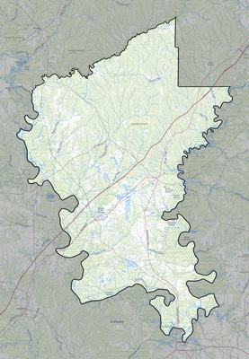 Greene County AL USGS topo map