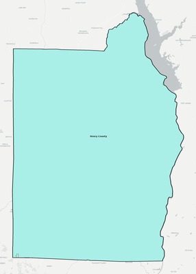 Henry County AL school district boundaries map