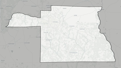 Houston County AL county basemap context