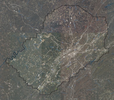 Jefferson County AL USGS imagery and topo map