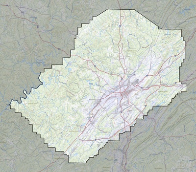 Jefferson County AL USGS topo map