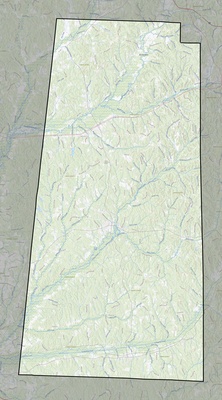 Lamar County AL USGS topo map