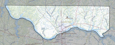 Lauderdale County AL USGS topo map