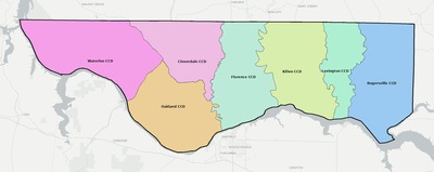 Lauderdale County AL townships and subdivisions map