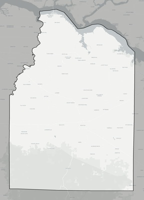 Lawrence County AL county basemap context
