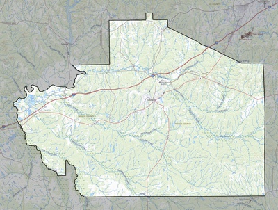 Macon County AL USGS topo map