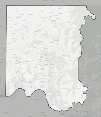 Madison County AL county basemap context