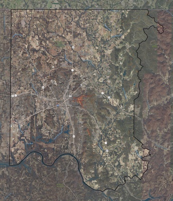 Madison County AL USGS imagery and topo map