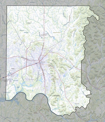 Madison County AL USGS topo map
