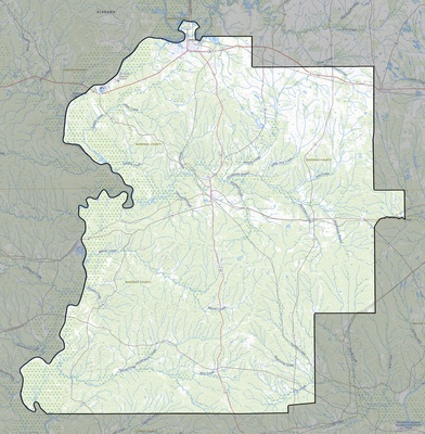 Marengo County AL USGS topo map