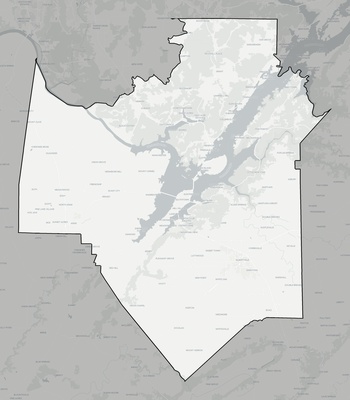 Marshall County AL county basemap context