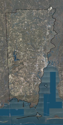 Mobile County AL USGS imagery and topo map