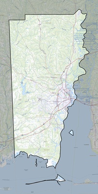 Mobile County AL USGS topo map