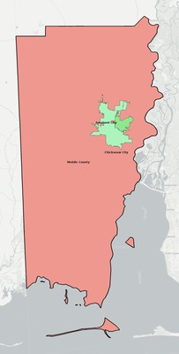 Mobile County AL school district boundaries map