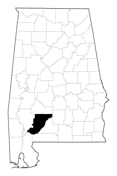 Monroe County in Alabama