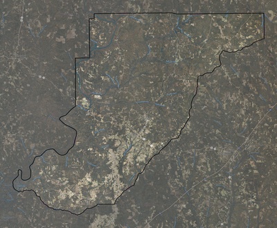 Monroe County AL USGS imagery and topo map