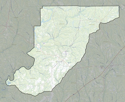 Monroe County AL USGS topo map