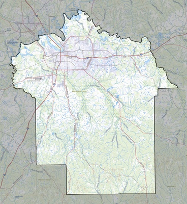 Montgomery County AL USGS topo map