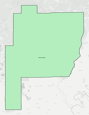 Perry County AL school district boundaries map