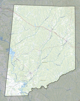Pickens County AL USGS topo map