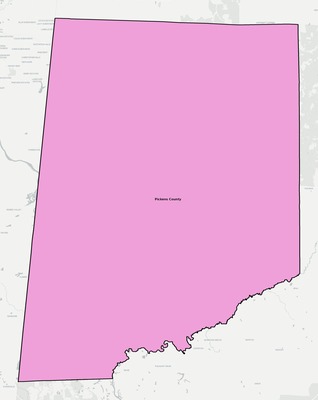 Pickens County AL school district boundaries map