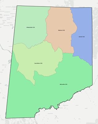 Pickens County AL townships and subdivisions map