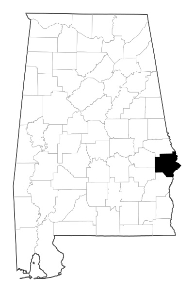 Russell County in Alabama