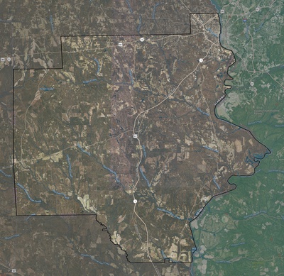 Russell County AL USGS imagery and topo map