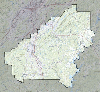 Shelby County AL USGS topo map