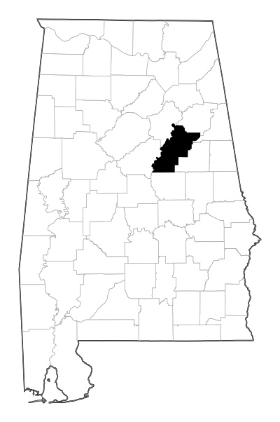 Talladega County in Alabama