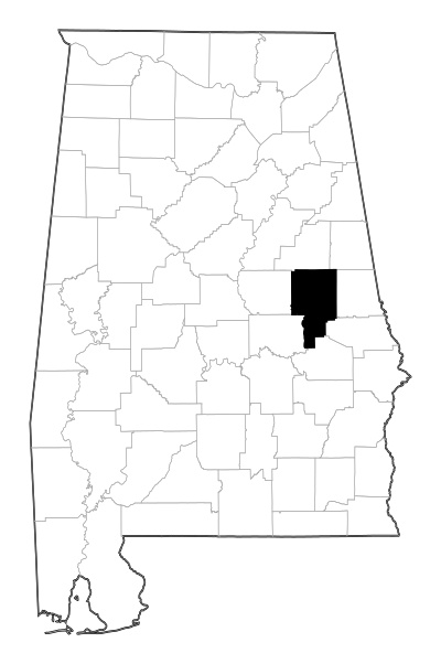 Tallapoosa County in Alabama