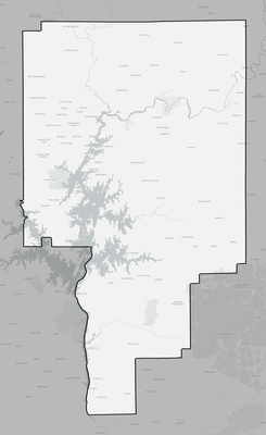 Tallapoosa County AL county basemap context
