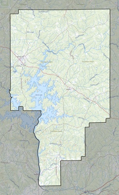 Tallapoosa County AL USGS topo map