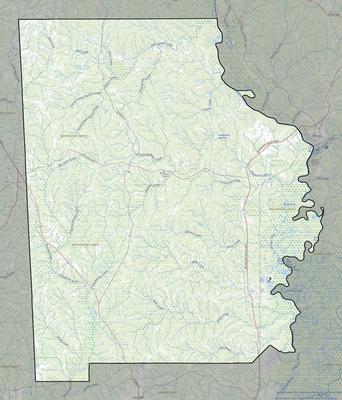 Washington County AL USGS topo map