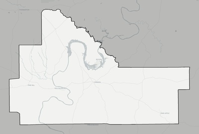 Wilcox County AL county basemap context